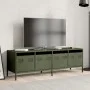 Mueble TV acero laminado en frío verde oliva 135x39x43,5 cm de , Muebles TV - Ref: Foro24-851308, Precio: 154,80 €, Descuento: %