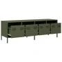 Mueble TV acero laminado en frío verde oliva 135x39x43,5 cm de , Muebles TV - Ref: Foro24-851308, Precio: 154,80 €, Descuento: %