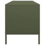 Mueble TV acero laminado en frío verde oliva 135x39x43,5 cm de , Muebles TV - Ref: Foro24-851308, Precio: 154,80 €, Descuento: %