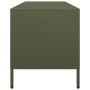 Mueble TV acero laminado en frío verde oliva 135x39x43,5 cm de , Muebles TV - Ref: Foro24-851308, Precio: 156,79 €, Descuento: %