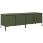 Mueble TV acero laminado en frío verde oliva 135x39x43,5 cm de , Muebles TV - Ref: Foro24-851308, Precio: 156,79 €, Descuento: %