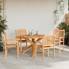 Conjunto de Comedor de Jardín 3 pcs Marrón en Conjuntos de jardín | Comprar online en Foru.es