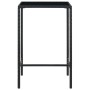 Set muebles bar jardín 3 piezas y cojines ratán sintético negro de vidaXL, Conjuntos de jardín - Ref: Foro24-3094787, Precio:...