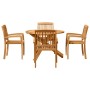 Conjunto de Comedor de Jardín 3 pcs Marrón en Conjuntos de jardín | Comprar online en Foru.es