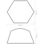 Carpa para piscina de tela camuflaje 500x433x250 cm de vidaXL, Accesorios para piscinas y spa - Ref: Foro24-93048, Precio: 13...