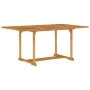 Solid teak wood garden table 150x90x75 cm by vidaXL, Garden tables - Ref: Foro24-315103, Price: 193,36 €, Discount: %
