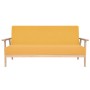 Juego de sofás de tela de 3 piezas color amarillo de , Sofás - Ref: Foro24-274919, Precio: 579,29 €, Descuento: %