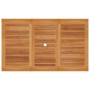 Mesa de jardín de madera maciza de teca 150x90x75 cm de vidaXL, Mesas de jardín - Ref: Foro24-315103, Precio: 196,67 €, Descu...