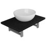 Conjunto de muebles de baño 2 piezas cerámica negro de , Muebles de baño - Ref: Foro24-279336, Precio: 85,62 €, Descuento: %