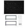 Conjunto de muebles de baño 2 piezas cerámica negro de , Muebles de baño - Ref: Foro24-279336, Precio: 85,62 €, Descuento: %