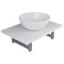 Conjunto de muebles de baño 2 piezas cerámica blanco de , Muebles de baño - Ref: Foro24-279341, Precio: 86,45 €, Descuento: %