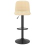 Taburetes de cocina 2 unidades terciopelo crema de , Taburetes de cocina - Ref: Foro24-333990, Precio: 104,56 €, Descuento: %
