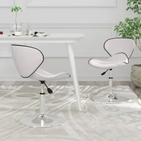 Sillas de comedor 2 unidades cuero sintético blanco de , Sillas de comedor - Ref: Foro24-335119, Precio: 119,25 €, Descuento: %