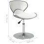 Sillas de comedor 2 unidades cuero sintético blanco de , Sillas de comedor - Ref: Foro24-335119, Precio: 122,02 €, Descuento: %