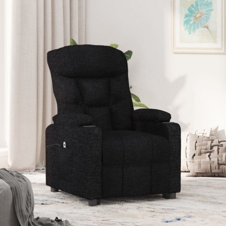 Sillón reclinable eléctrico de tela negro de , Sillones - Ref: Foro24-3098817, Precio: 253,41 €, Descuento: %