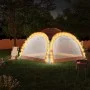 Carpa de fiesta LED 4 paredes gris y naranja 3,6x3,6x2,3 m de vidaXL, Carpas y cenadores - Ref: Foro24-93077, Precio: 153,48 ...