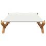 Tumbona con dosel madera curvada gris antracita 165x188,5x46 cm de vidaXL, Camas para exteriores - Ref: Foro24-313949, Precio...