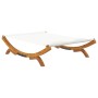 Tumbona con dosel madera curvada gris antracita 165x188,5x46 cm de vidaXL, Camas para exteriores - Ref: Foro24-313949, Precio...