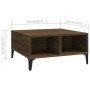 Mesa de centro madera de ingeniería marrón roble 60x60x30 cm de , Mesas de centro - Ref: Foro24-813169, Precio: 47,43 €, Desc...