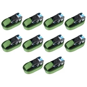 Correas de sujeción de trinquete 10 unidades verde 800 daN 6 m de , Correas de amarre - Ref: Foro24-148894, Precio: 34,05 €, ...