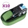 Correas de sujeción de trinquete 10 unidades verde 800 daN 6 m de , Correas de amarre - Ref: Foro24-148894, Precio: 34,05 €, ...