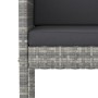 Set de muebles bar jardín 3 pzas y cojines ratán sintético gris de vidaXL, Conjuntos de jardín - Ref: Foro24-3094788, Precio:...