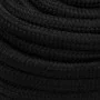 Black polyester work rope 20 mm 25 m by , Ropes and metal cords - Ref: Foro24-152840, Price: 51,76 €, Discount: %