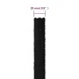 Black polyester work rope 20 mm 25 m by , Ropes and metal cords - Ref: Foro24-152840, Price: 51,76 €, Discount: %