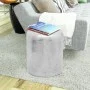 Taburete/mesa de centro de aluminio martillado plateado de , Mesas auxiliares - Ref: Foro24-242326, Precio: 93,80 €, Descuent...