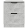 Mesita de noche madera de ingeniería gris hormigón 40x40x50 cm de , Mesitas de noche - Ref: Foro24-326731, Precio: 58,41 €, D...
