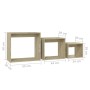 Mesas apilables 3 piezas madera contrachapada roble Sonoma de , Mesas auxiliares - Ref: Foro24-808579, Precio: 48,45 €, Descu...