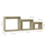 Stapelbare Tische, 3-teilig, Eichenholz-Furnier in Sonoma-Eiche. von , Seitentische - Ref: Foro24-808579, Preis: 47,87 €, Rab...
