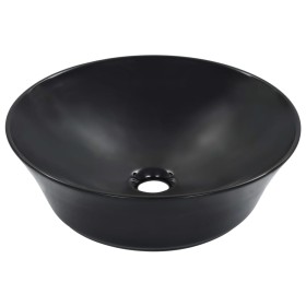 Lavabo 41x12,5 cm cerámica negro de , Lavabos - Ref: Foro24-143908, Precio: 78,77 €, Descuento: %
