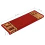 Alfombrillas de escalera autoadhesivas 5 uds rojo 65x21x4 cm de , Alfombrillas para escalones - Ref: Foro24-149838, Precio: 3...