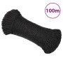 Cuerda de trabajo polipropileno negro 3 mm 100 m de , Sogas y cuerdas metálicas - Ref: Foro24-152998, Precio: 13,38 €, Descue...