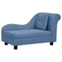 Sofá para perros con almohada azul felpa 83x44x44 cm de , Camas para perros - Ref: Foro24-171104, Precio: 131,83 €, Descuento: %