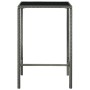 Set de muebles bar jardín 3 pzas y cojines ratán sintético gris de vidaXL, Conjuntos de jardín - Ref: Foro24-3094788, Precio:...