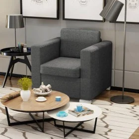 Sillón de tela gris oscuro de , Sillones - Ref: Foro24-243582, Precio: 234,66 €, Descuento: %