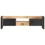 Mueble para TV madera de mango rugosa 140x30x40 cm de , Muebles TV - Ref: Foro24-320193, Precio: 370,43 €, Descuento: %