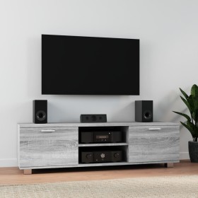 Mueble de TV madera contrachapada gris Sonoma 140x40,5x35 cm de , Muebles TV - Ref: Foro24-342627, Precio: 88,31 €, Descuento: %