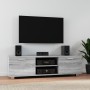 Mueble de TV madera contrachapada gris Sonoma 140x40,5x35 cm de , Muebles TV - Ref: Foro24-342627, Precio: 88,31 €, Descuento: %