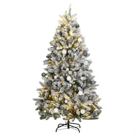 Árbol de Navidad artificial con bisagras 300 LED y bolas 270 cm de , Arboles de navidad - Ref: Foro24-3210177, Precio: 309,71...
