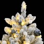 Árbol de Navidad artificial con bisagras 300 LED y bolas 270 cm de , Arboles de navidad - Ref: Foro24-3210177, Precio: 315,71...