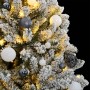 Árbol de Navidad artificial con bisagras 300 LED y bolas 270 cm de , Arboles de navidad - Ref: Foro24-3210177, Precio: 315,71...