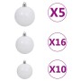 Árbol de Navidad artificial con bisagras 300 LED y bolas 270 cm de , Arboles de navidad - Ref: Foro24-3210177, Precio: 315,71...