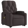 Silla de masaje reclinable de pie de tela marrón oscuro de , Sillones - Ref: Foro24-3204727, Precio: 301,21 €, Descuento: %
