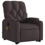 Silla de masaje reclinable de pie de tela marrón oscuro de , Sillones - Ref: Foro24-3204727, Precio: 285,45 €, Descuento: %