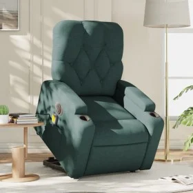 Sillón masaje eléctrico reclinable elevable tela verde oscuro von , Sessel - Ref: Foro24-3204752, Preis: 369,17 €, Rabatt: %