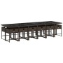 Set muebles de jardín 13 pzas y cojines ratán sintético marrón de , Conjuntos de jardín - Ref: Foro24-3211305, Precio: 793,70...