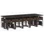 Set comedor de jardín y cojines 15 pzas ratán sintético marrón de , Conjuntos de jardín - Ref: Foro24-3211353, Precio: 757,80...